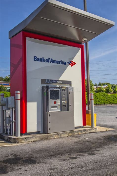 Bank Of America ATM Drive Thru Editorial Stock Photo Image Of Outside