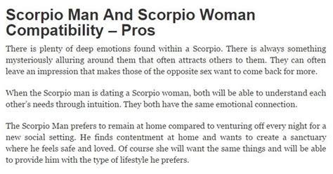 Sex With Scorpio Male Telegraph