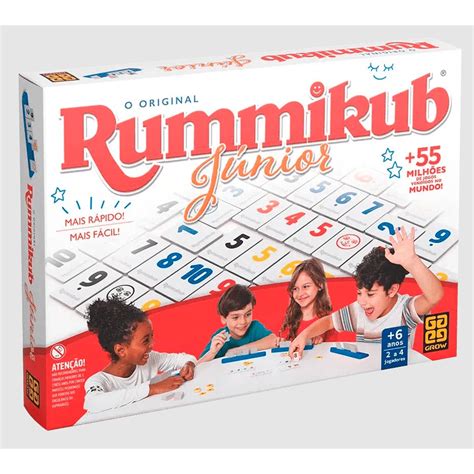 Jogo Rummikub Junior Grow Jogo De Tabuleiro Shopee Brasil