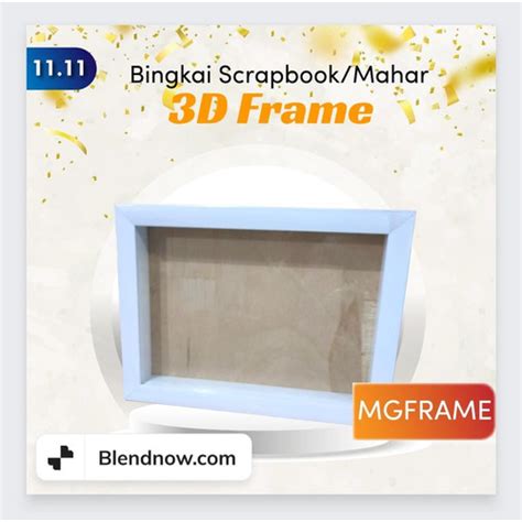 Jual Bingkai D X Cm Frame Pigura D Untuk Kado Pop Up S Kab