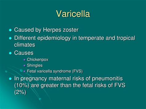 Ppt Chickenpox In Pregnancy Powerpoint Presentation Id 3563899