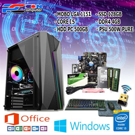 promo pc rakitan komputer office sekolah rakitan gb kota bekasi