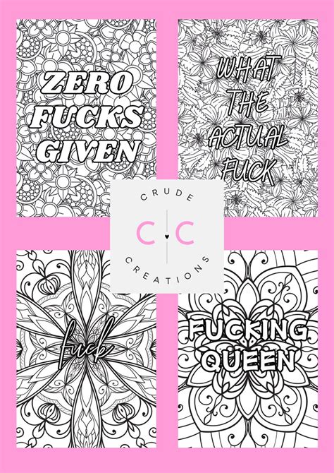 15 Adult Swear Word Colouring Pages Curse Word Printable Swear Words