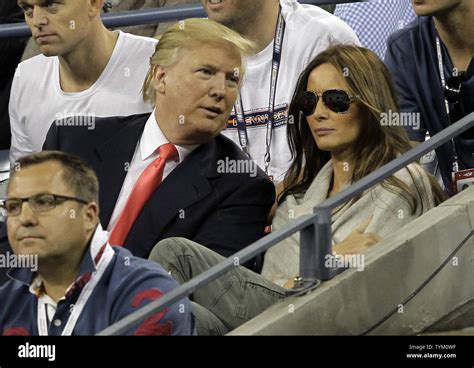 Donald and Melania Trump watch tennis at the U.S. Open Tennis ...