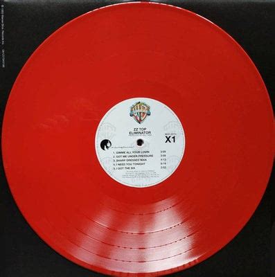 Zz Top Eliminator Red Coloured Lp Muziker