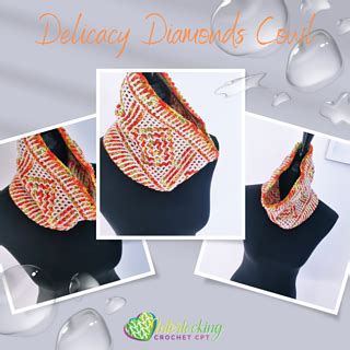 Ravelry Delicacy Diamonds Cowl Pattern By Lynne Adriaanse