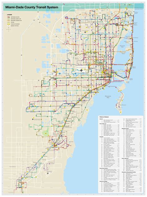 Information About Miami Dade Transit System Map On Metrobus