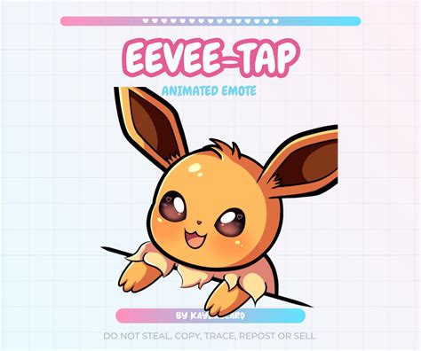 ANIMATED Eevee-tap Emote Twitch Youtube Discord Emotes Stream Graphics ...