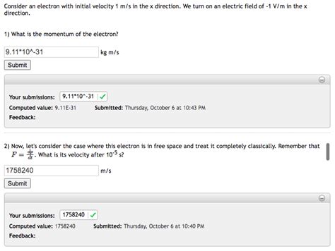 Solved Now Consider The Electron In A Material With A Gap Chegg