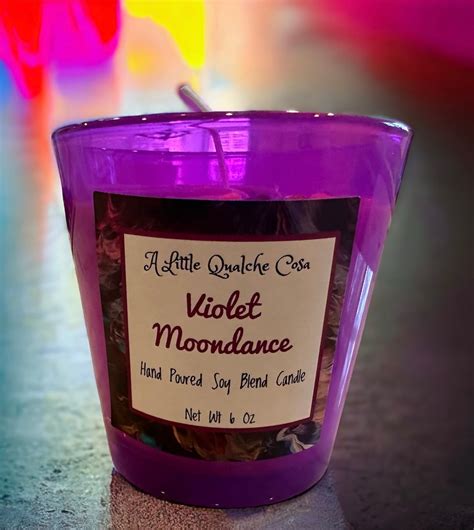 Violet Moondance 6 Ounce Handmade Soy Blend Candle Home Decor T Candle Birthday T Fun