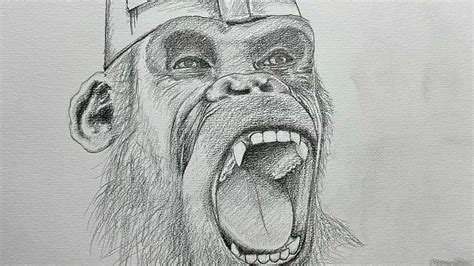 How To Draw Proximus Caesar Kingdom Of The Planet Of The Apes YouTube