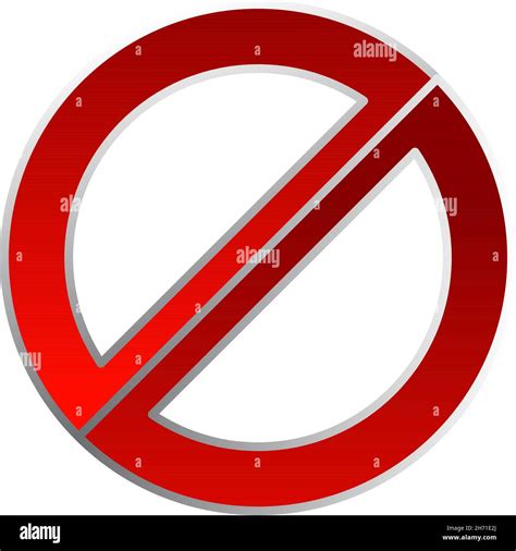 No Entry No Entrance Sign Prohibition Restriction Road Signal