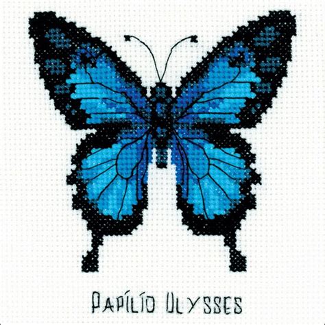 Riolis Nymphalidae Butterfly 5in X 5in Cross Stitch Kit In 2021