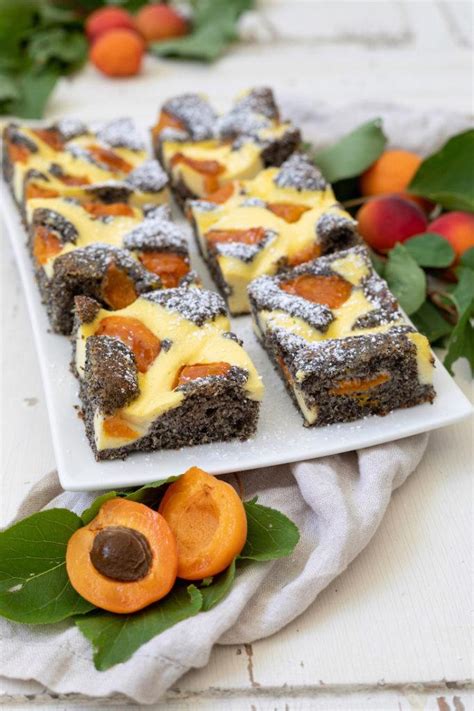 Mohn Topfengitter Kuchen Mit Marillen Rezept Sweets Lifestyle