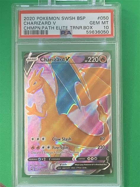 Mavin Psa Gem Mint Charizard V Champions Path Etb Promo Pokemon