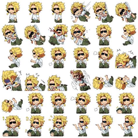 All Might shimeji mascot desktop pet - My Hero Academia shimeji ...