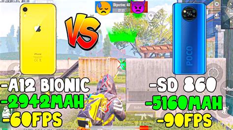 IPHONE XR VS POCO X3 PRO BGMI TEST POCO X3 PRO PUBG TEST IPHONE XR