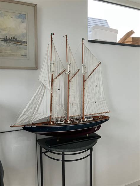 Ship Model Clipper Sailing Yacht 108 Cm 1 Wood Otherwise Metal