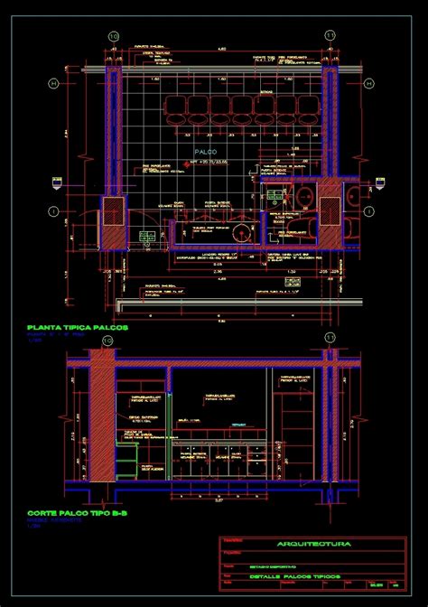 Palco Sports Stadium Dwg Section For Autocad • Designs Cad