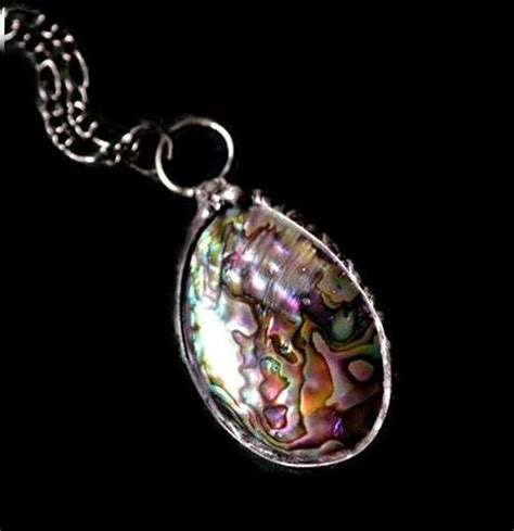 Abalone Shell Jewelry Paua Shell Necklace By Bayouglassarts