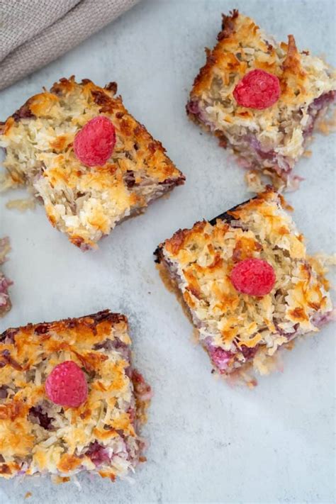 Raspberry Coconut Bars