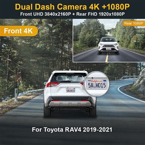 Snapklik Fitcamx Front K And Rear P Dash Cam Adapts For