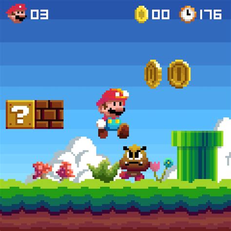 Super Mario Pixel by gampkin0 on DeviantArt