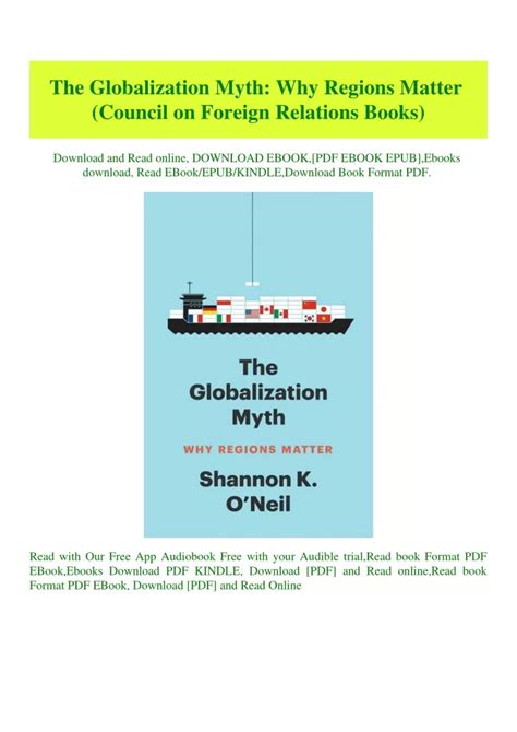 Ppt Read Pdf The Globalization Myth Why Regions Matter Council On