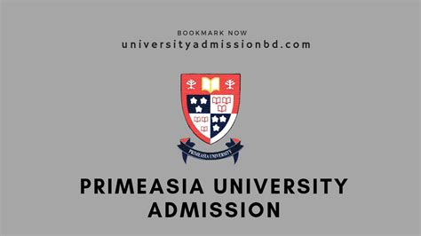 Primeasia University Admission Circular 2024 25