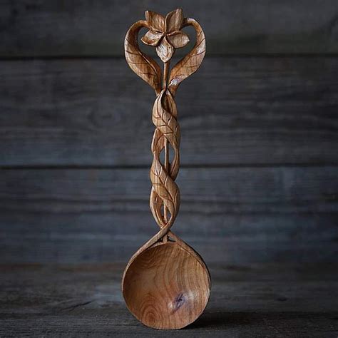 Giles Newman Hand Carved Wooden Spoons Noveltystreet