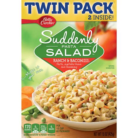 Betty Crocker Suddenly Salad Ranch And Bacon Pasta Salad Dry Meals