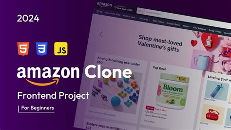 Create Amazon Clone Using HTML CSS And JavaScript Frontend Project