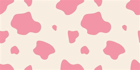 Pink Cow Seamless Pattern Vector Illustration Vector Art At