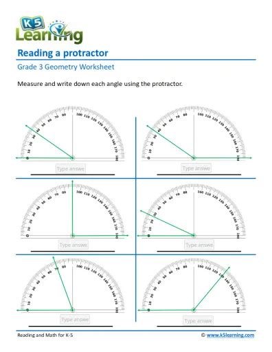 Protractor Printables Worksheets And Lessons Worksheets Library