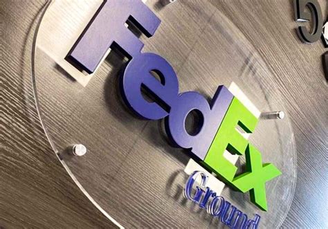 FedEx Ground Acrylic Lobby Sign - Best #1 Sign Shop