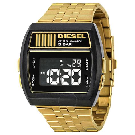 Diesel Digital Gold-tone Men's Watch DZ7195 - Diesel - Watches - Jomashop