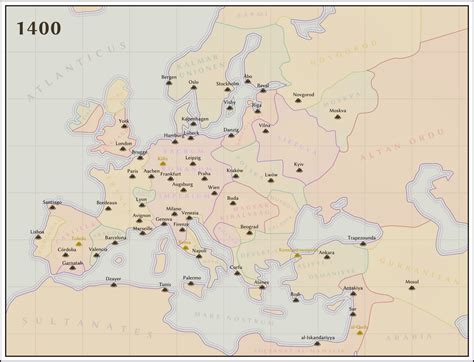 Europe In 1400 By Mechafi On Deviantart