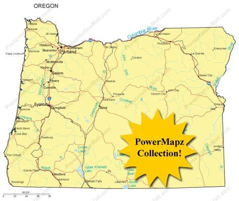 Oregon Map - PowerMapz Pack