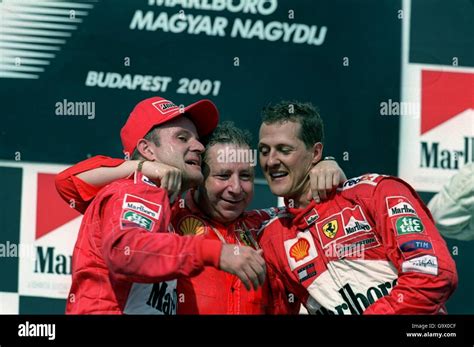 Rubens Barrichello And Michael Schumacher Hi Res Stock Photography And