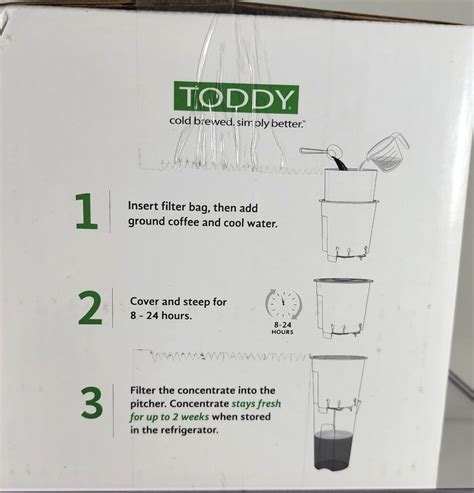 Toddy Essential Brewer Cold Brew Coffee Maker W Brewing Container