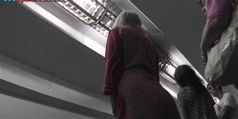Hot Blonde Cougar Shows Off G String In Candid Upskirts Tnaflix
