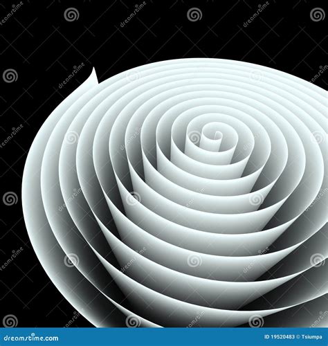 3d Paper Roll Stock Illustration Illustration Of Circle 19520483