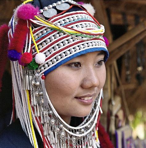 One Of The Five Main Groups Of Hill Tribes People The Akha Live In