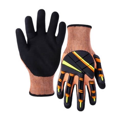 G Cut Resistance Shell Nitrile Sandy Palm Coated Gloves With Sticked