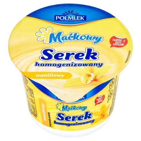 Polmlek Maćkowy Serek Homogenizowany Waniliowy 250 G Zakupy Online Z