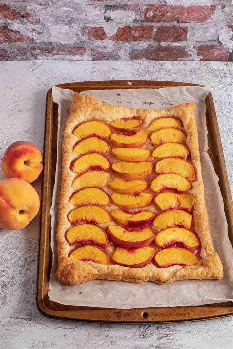 Puff Pastry Peach Tart - Flash in the Pans