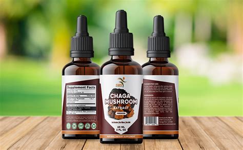 Chaga Mushroom Drops Inonotus Obliquus Alcohol Free