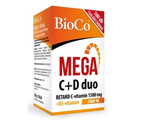 Bioco Mega C D Duo Retard Vit C Mg Vit D Ui Comprimate