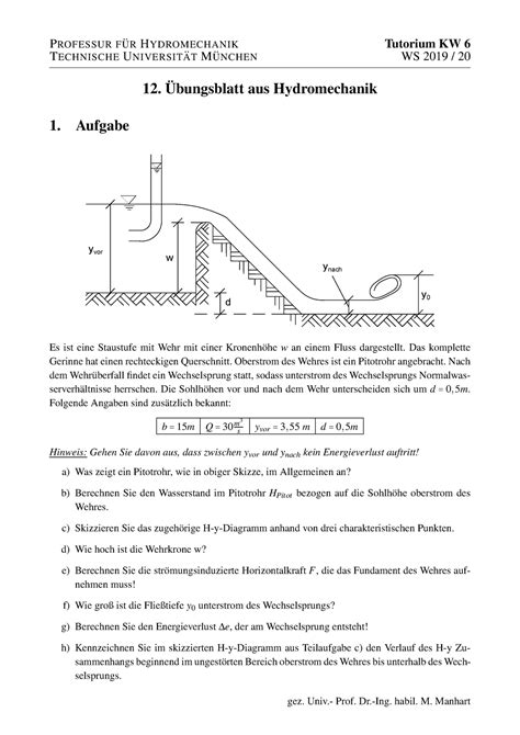 Bungsblatt Leider Ohne L Sung Reine Bung Professur Fur