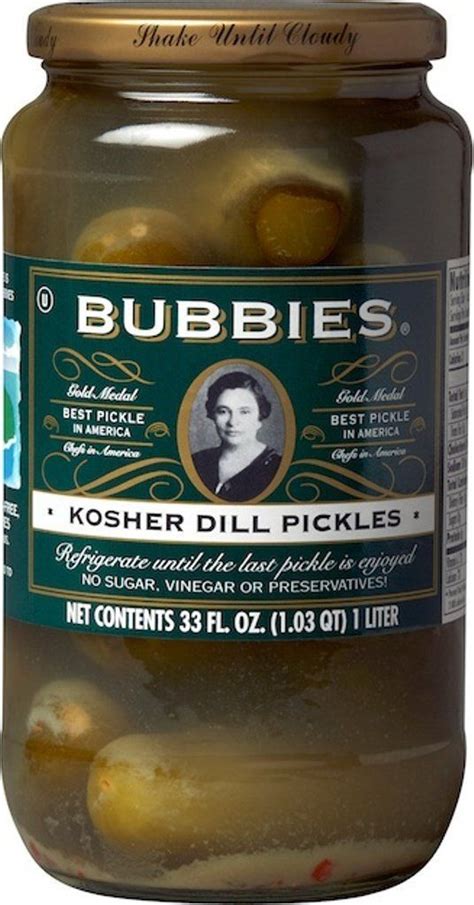 Bubbies Kosher Dill Pickles 33 Oz Kosherrecipes Kosher Recipes